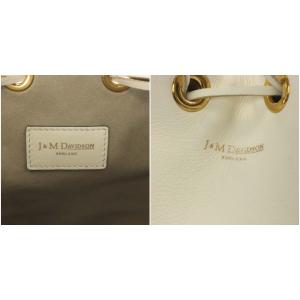 J&M DAVIDSON カーニバル CARNIVAL ショルダーバッグ ワンショルダー フリンジ 巾着 レザー L 白 ホワイト