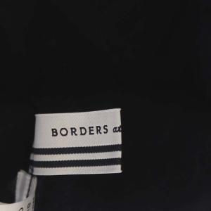 BORDERS at BALCONY ウール ティアード ワンピース 七分袖 38  ネイビー