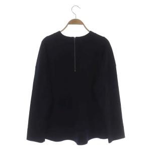 ebure ウール 長袖 カットソー プルオーバー 38 ネイビー