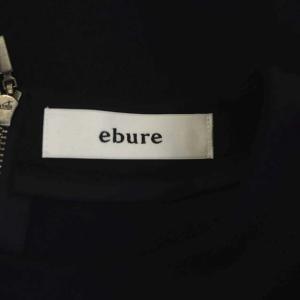 ebure ウール 長袖 カットソー プルオーバー 38 ネイビー