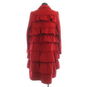 BORDERS at BALCONY 20AW ラッフルコート 38 赤