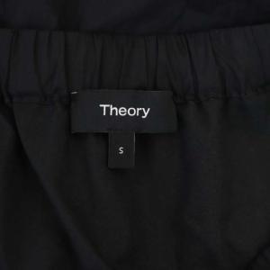 Theory 22SS Tech Lawn Tier Maxi SKT ティアード ロングスカート フレア ミモレ S ブラック