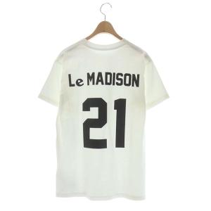 MADISONBLUE 22SS NUMBERING Tシャツ プルオーバー 半袖 ロゴ 00 ホワイト ブラック