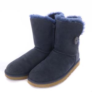 BAILEY BUTTON ムートンブーツ ショート US8 ネイビー