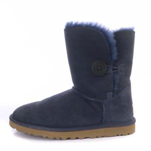UGG australia BAILEY BUTTON ムートンブーツ ショート US8 ネイビー