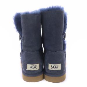 UGG australia BAILEY BUTTON ムートンブーツ ショート US8 ネイビー