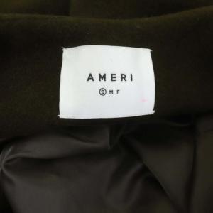 Ameri VINTAGE 20AW 2WAY NO COLLAR BELT COAT ロング ベルト付き S カーキ