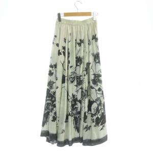Ameri VINTAGE ADELE FLARE INFLATE SKIRT M ライトグリーン