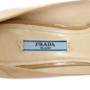 PRADA パンプス パテントレザー 24.5cm ベージュ