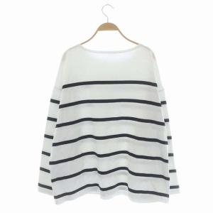 Deuxieme Classe 22SS ワイドボーダーTシャツ カットソー 長袖 プルオーバー ホワイト ネイビー