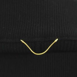 L'Appartement Slit Knit Pants フレアパンツ リブ 34 ブラック