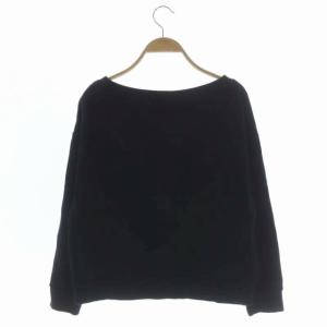 Diagram GRACE CONTINENTAL 21SS ハートロゴカットTOP トレーナー 長袖 プリント プルオーバー 36 ブラック