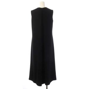 ENFOLD 20AW ノースリーブ ロングワンピース フレア スリット 36 ブラック