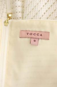 TOCCA MULBERRY ドレス ワンピース ノースリーブ 膝丈 フレア 0 白 ホワイト