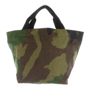 舟型 トートバッグ M カモフラ柄 ナイロン カーキ