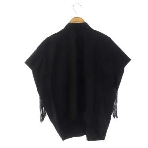 JUNYA WATANABE AD2013 シャツ 半袖 フリンジ バックショート XS ブラック