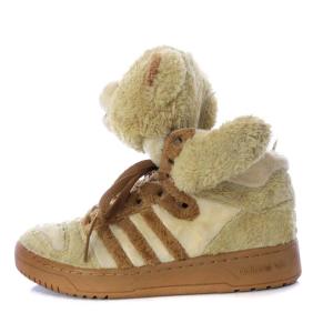 adidas Originals JEREMY SCOTT テディベアスニーカー ハイカット 23.5cm ベージュ