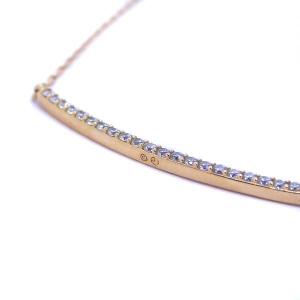 SWAROVSKI ONLY クリスタルパヴェ ネックレス ペンダント ゴールド色