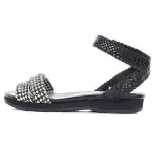 JURGEN LEHL サンダル ストラップ フラット M ブラック