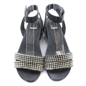 JURGEN LEHL サンダル ストラップ フラット M ブラック