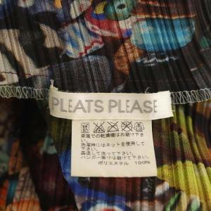 PLEATS PLEASE ISSEY MIYAKE イッセイミヤケ AFGAN BEADS ビーズプリントプリーツワンピース 総柄 3 マルチカラー