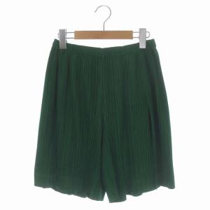 ショートパンツ イージーパンツ プリーツ 5 グリーン