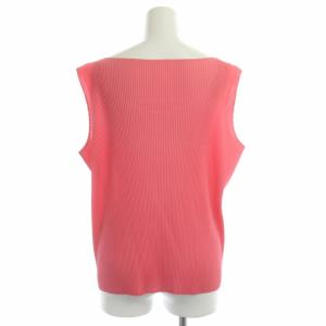 PLEATS PLEASE ISSEY MIYAKE イッセイミヤケ プリーツノースリーブブラウス トップス カットソー 3 ピンク