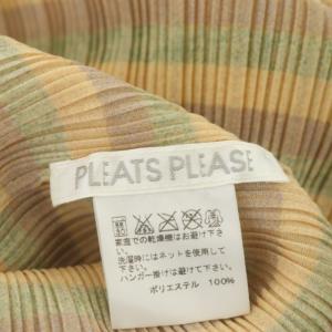 PLEATS PLEASE ISSEY MIYAKE イッセイミヤケ プリーツマルチボーダードルマンブラウス カットソー 七分袖 3 マルチカラー