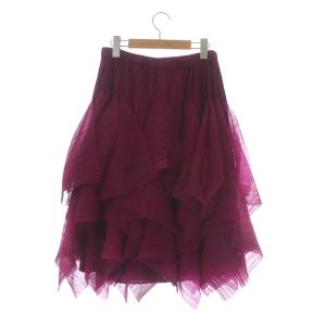 PLEATS PLEASE ISSEY MIYAKE ランダムプリーツイレギュラーヘムスカート 5 ピンク