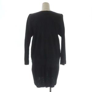 PLEATS PLEASE ISSEY MIYAKE プリーツノーカラージップカーディガン 4 黒