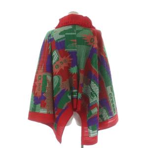 PLEATS PLEASE ISSEY MIYAKE アンサンブル 総柄プリーツポンチョ ブラウス 4 マルチカラー