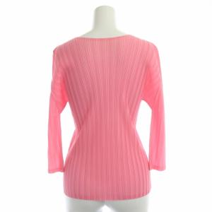 PLEATS PLEASE ISSEY MIYAKE イッセイミヤケ プリーツクルーネックブラウス 3 ピンク