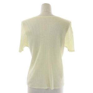 PLEATS PLEASE ISSEY MIYAKE イッセイミヤケ メッシュハーフスリーブブラウス トップス プルオーバー 半袖 3 アイボリー