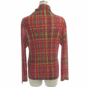 PLEATS PLEASE ISSEY MIYAKE プリーツチェックハイネックブラウス 3 マルチカラー