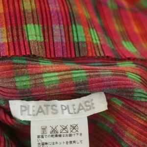 PLEATS PLEASE ISSEY MIYAKE プリーツチェックハイネックブラウス 3 マルチカラー