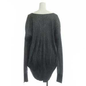 PLEATS PLEASE ISSEY MIYAKE プリーツロングカーディガン 4 グレー