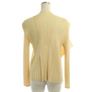 PLEATS PLEASE ISSEY MIYAKE プリーツカーディガン 長袖 3 クリーム