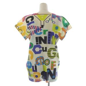 PLEATS PLEASE ISSEY MIYAKE イッセイミヤケ アルファベット柄プリーツブラウス プルオーバー 3 マルチカラー