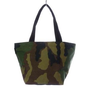 Hervé Chapelier ショルダーバッグ 舟型 ナイロン カモフラージュ 迷彩 ナイロン L カーキ