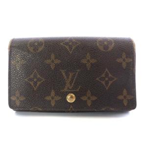 LOUIS VUITTON モノグラム ポルトモネ ビエ トレゾール 財布 二つ折り ブラウン M61730