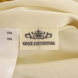 GRACE CONTINENTAL 22SS マルチストライププリントワンピース フレア ロング ノースリーブ 36 マルチカラー