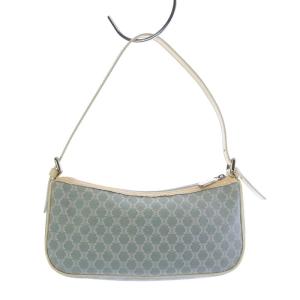CELINE アクセサリーポーチ マカダム キャンバス ブルー