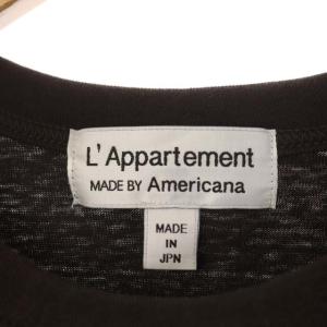 AMERICANA L'Appartement別注 21AW Half Sleeve T-sh カットソー ブラウン