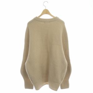 Plage 21AW ファインウール カタアゼニュアンスクルー プルオーバーニット セーター 長袖 ベージュ