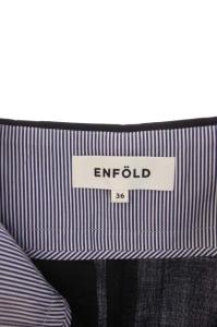ENFOLD 22SS ハイツイストWO サスペンダータキシードTROUSER 36 紺