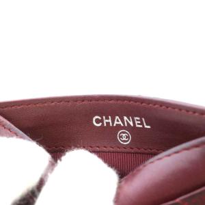 CHANEL マトラッセ カードケース パスケース 名刺入れ ココマーク レザー ボルドー 15番台