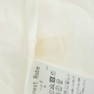 nest Robe リネンタンクワンピース ロング ノースリーブ Aライン F ホワイト