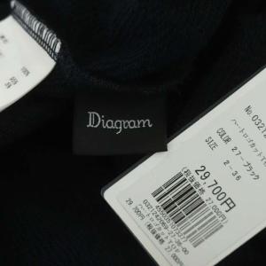 Diagram GRACE CONTINENTAL 21SS ハートロゴカットソー スウェット 長袖 ボートネック ビジュー 36 ブラック ホワイト