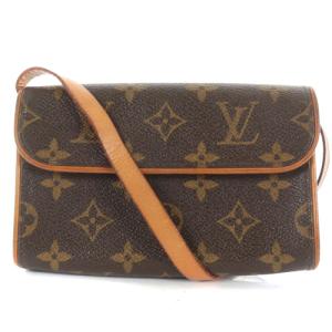 M51855 モノグラム ポシェットフロランティーヌ ウエストバッグ 茶