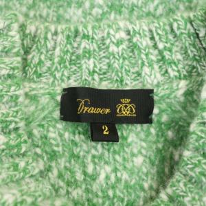 Drawer 5Gミラノリブスラブクルーネック ニット 2 緑